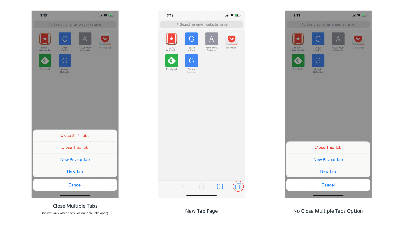 Close Multiple Tabs in Safari